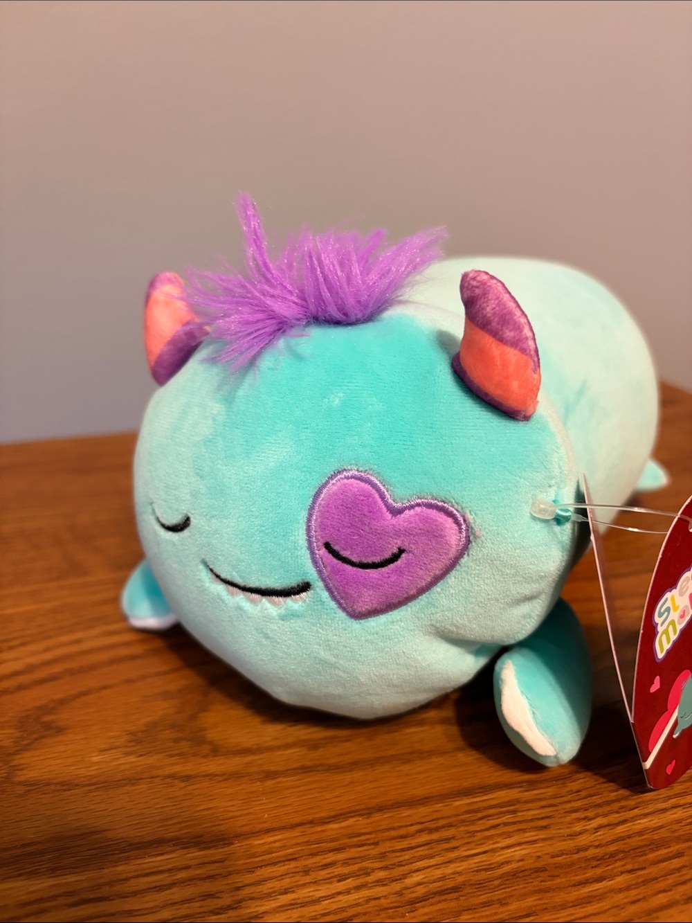 NWT Sleep A Mallows Leon Heart eyed Monster Plush by Squishmallows 7-18-2024